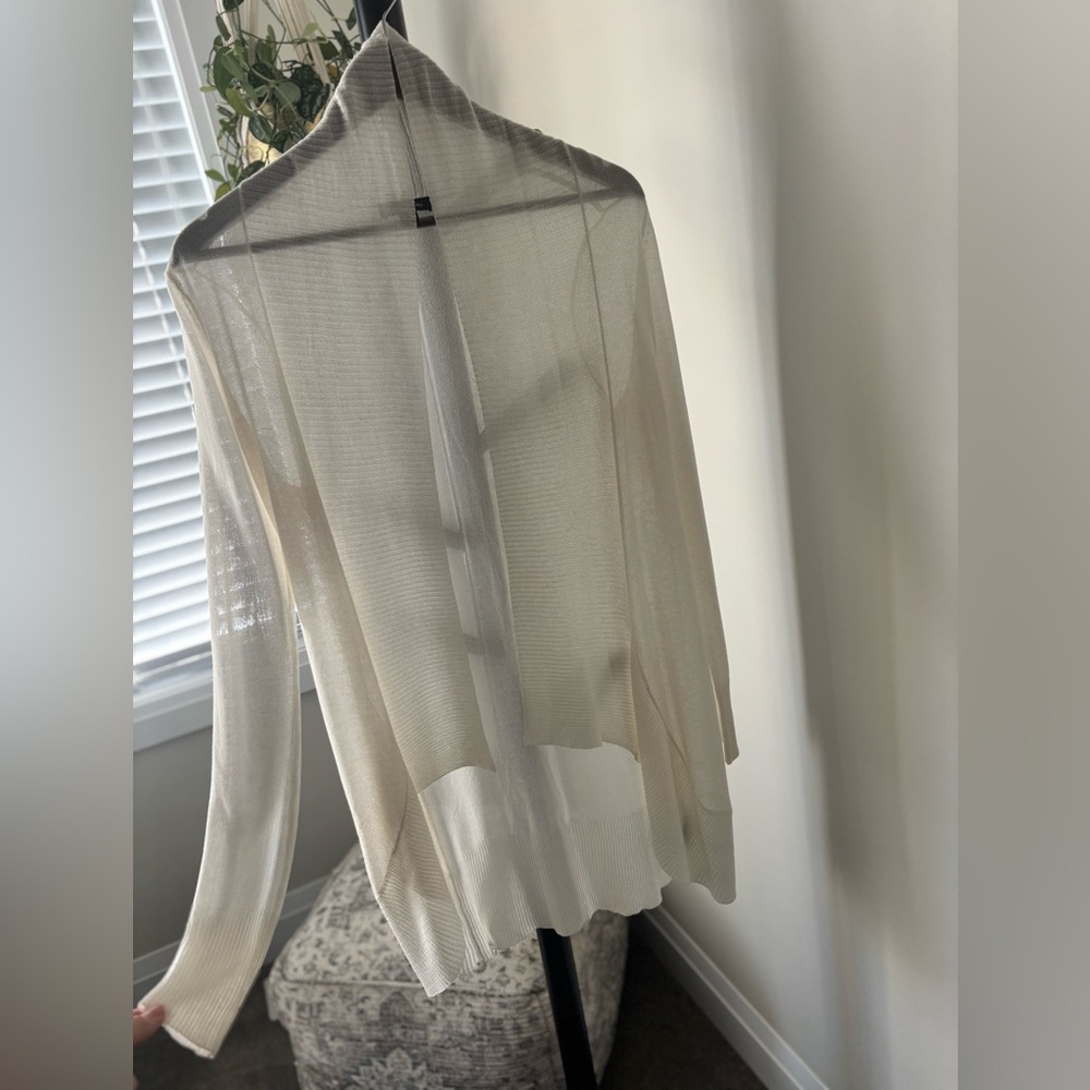 Le Chateau Long White Cardigan